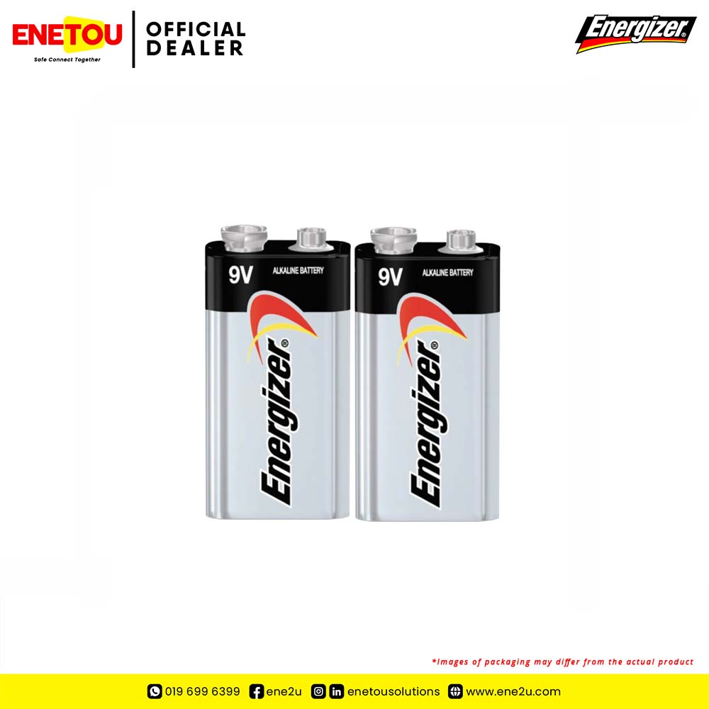 ENERGIZER MAX® 9V 522 ALKALINE BATTERIES 1PCS/CARD [ORIGINAL]